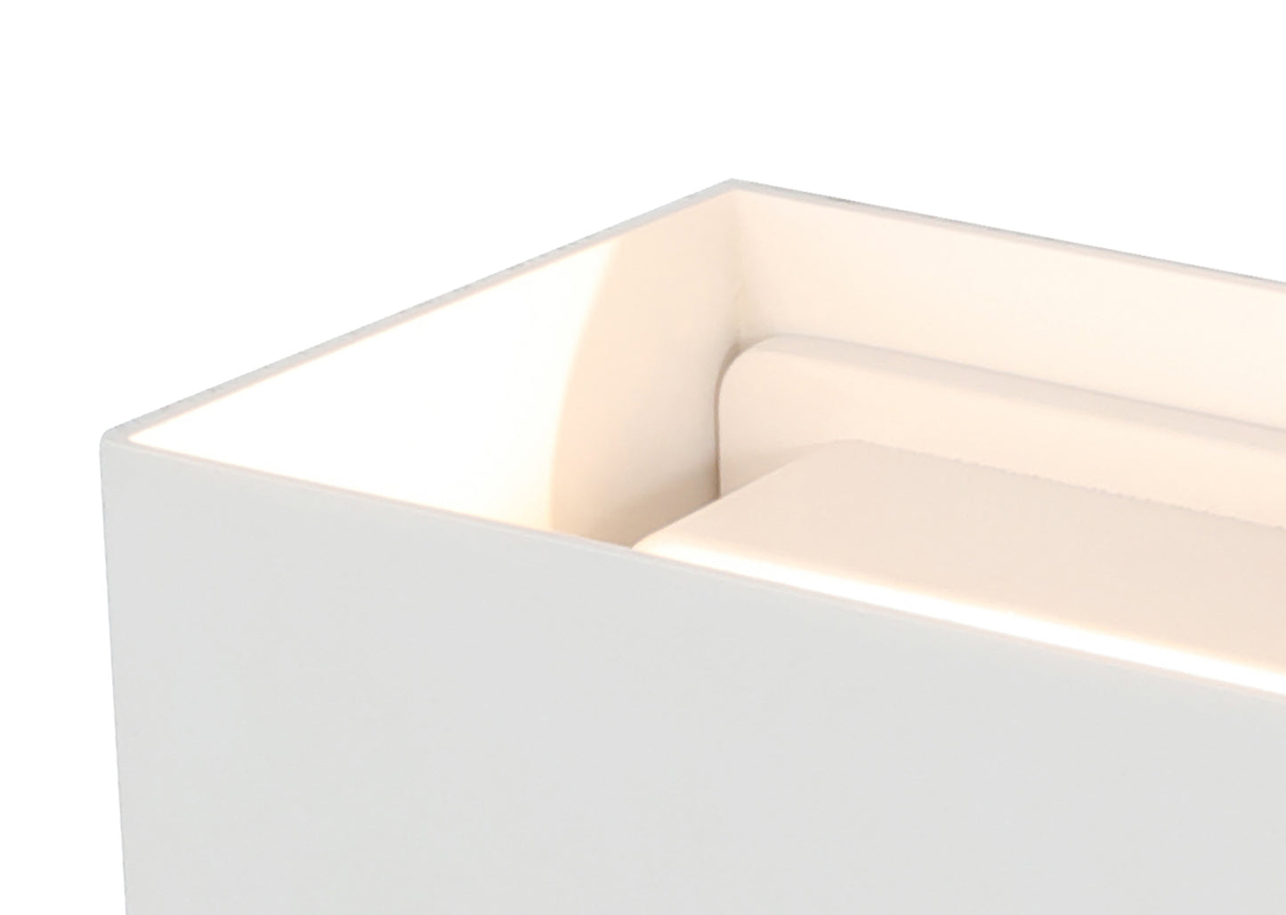 Davos XL Square Wall Lamp, 2x10W LED, 3000K, 1830lm, IP65, Sand White, 3yrs Warranty by Mantra