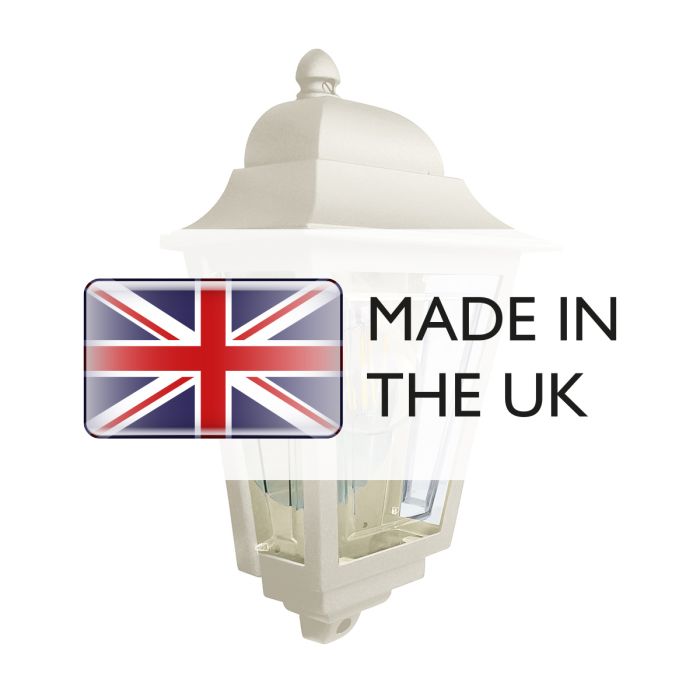 Deco Lane 1lt Half Wall Lantern - Cream