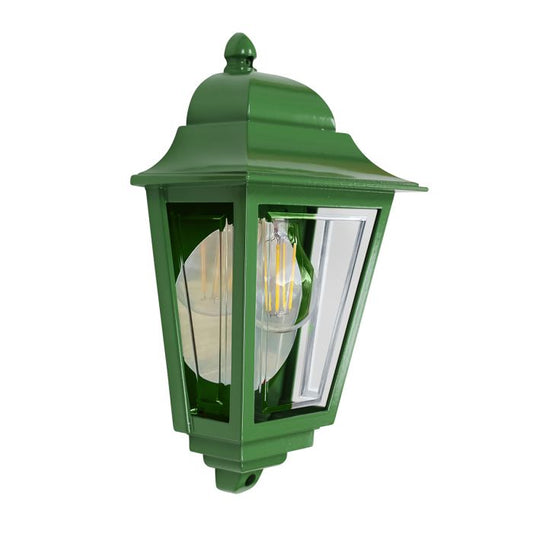 Deco Lane 1lt Half Wall Lantern - Green