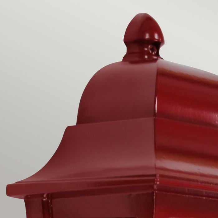Deco Lane 1lt Half Wall Lantern - Red