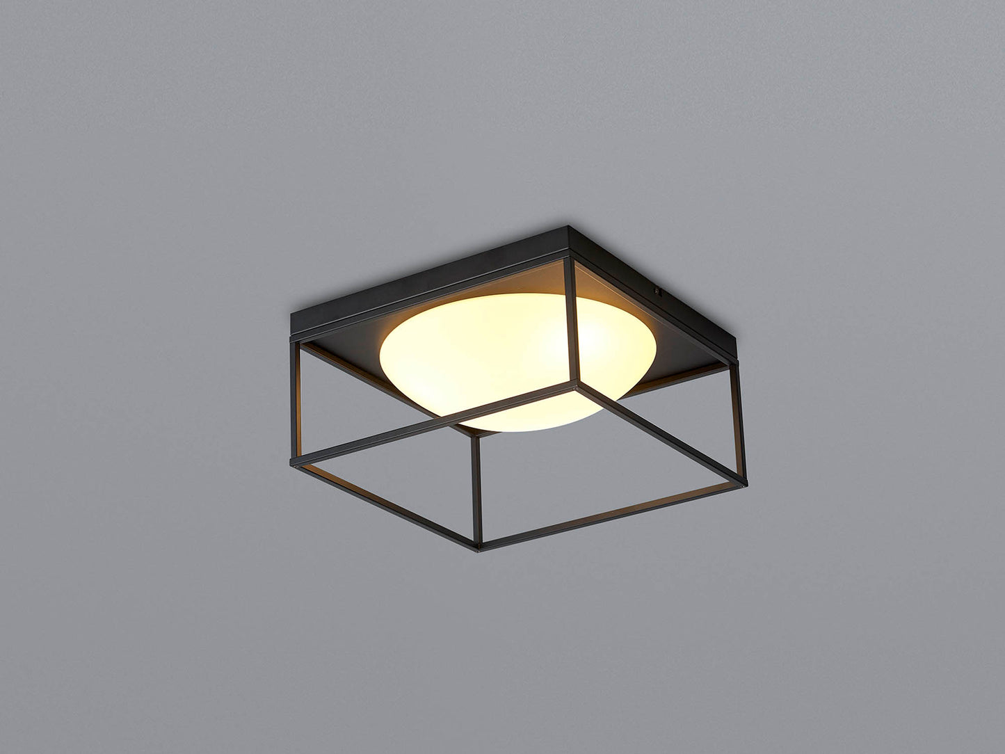 Desigual Semi Flush, 3 Light E27, Matt Black by Mantra