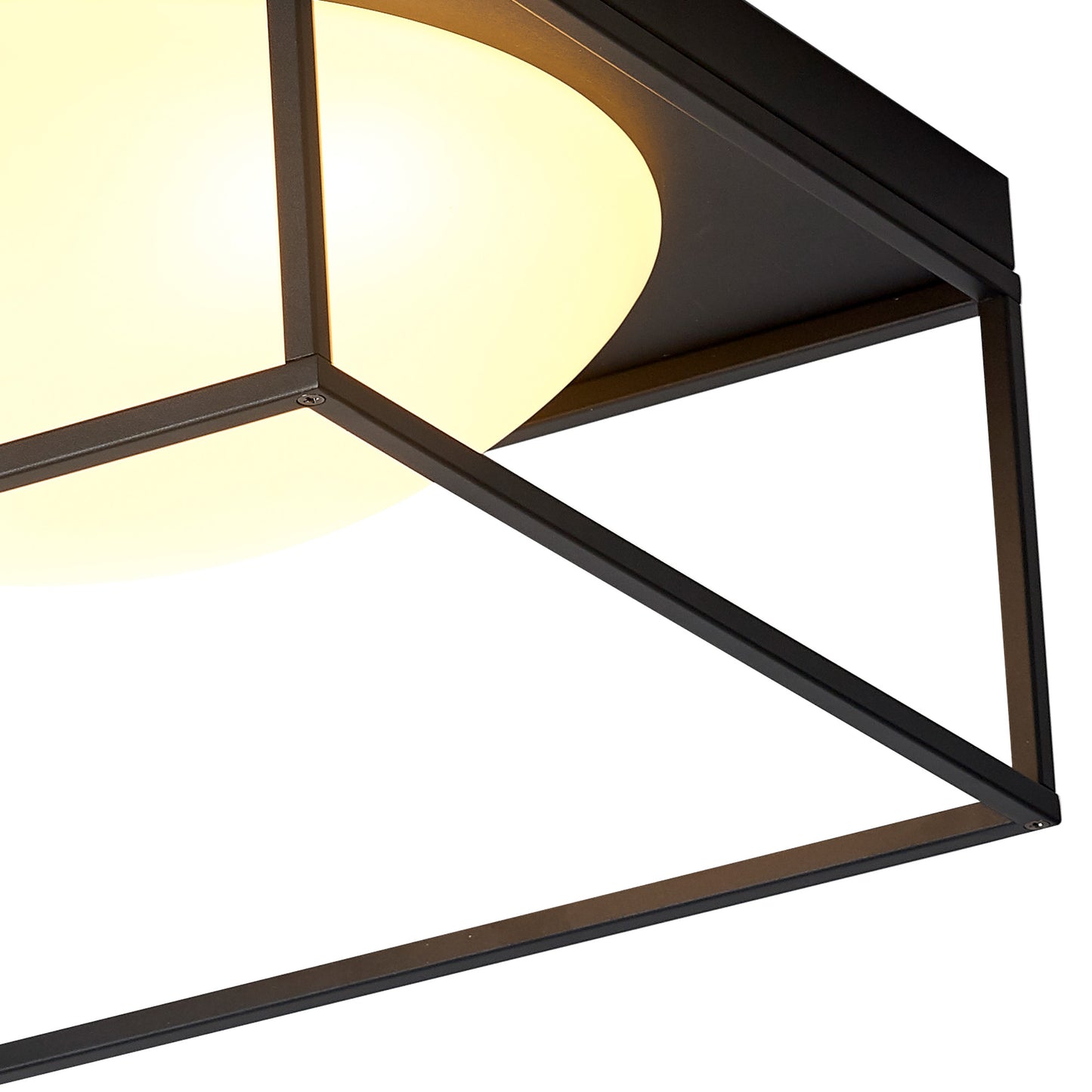 Desigual Semi Flush, 3 Light E27, Matt Black by Mantra