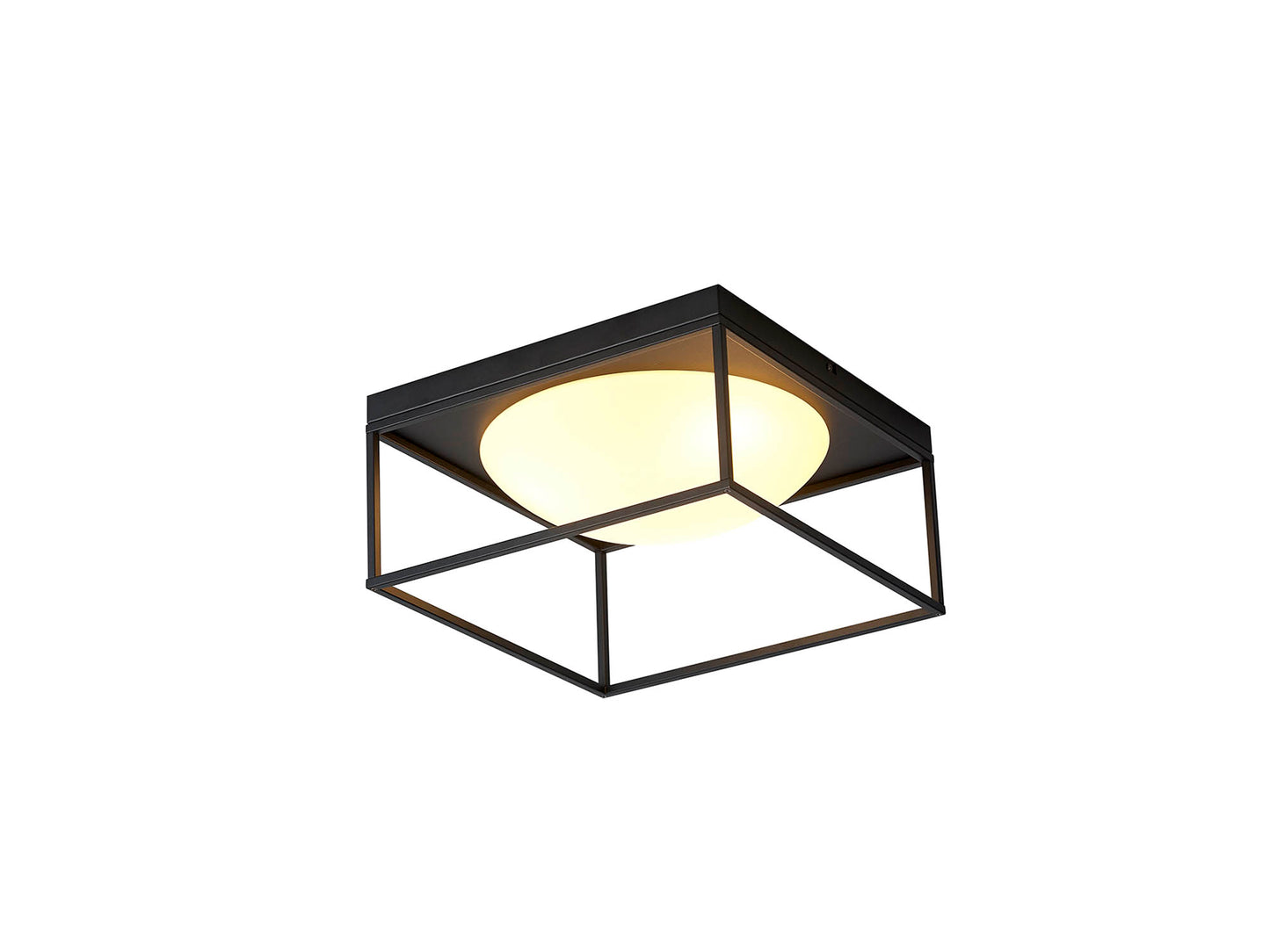 Desigual Semi Flush, 3 Light E27, Matt Black by Mantra