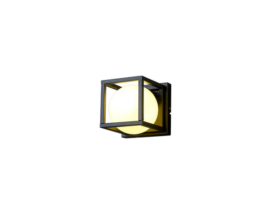 Desigual Small Wall Lamp, 1 Light G9, Matt Black by Mantra