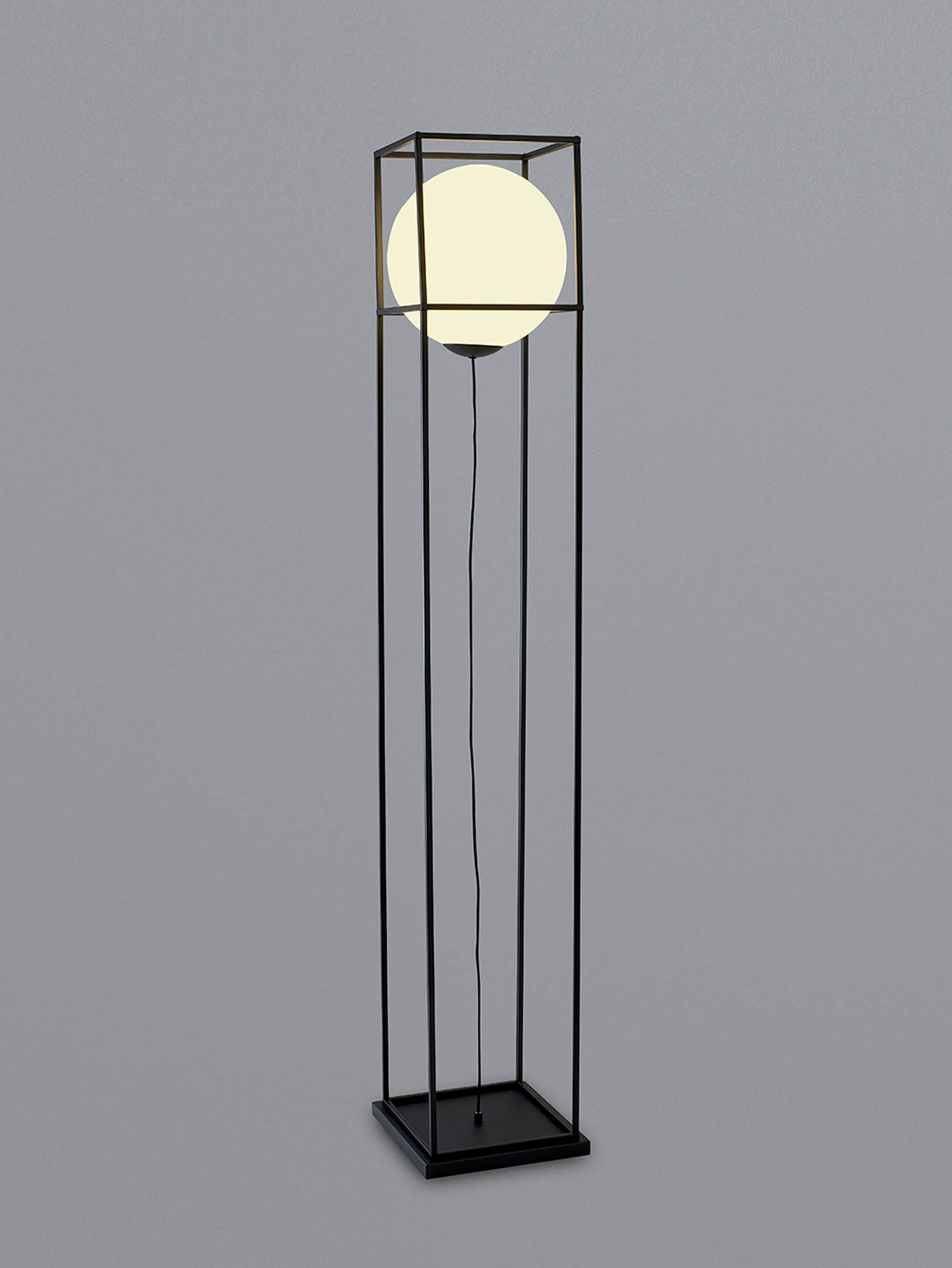 Desigual Large Floor Lamp, 1 Light E27, Matt Black by Mantra