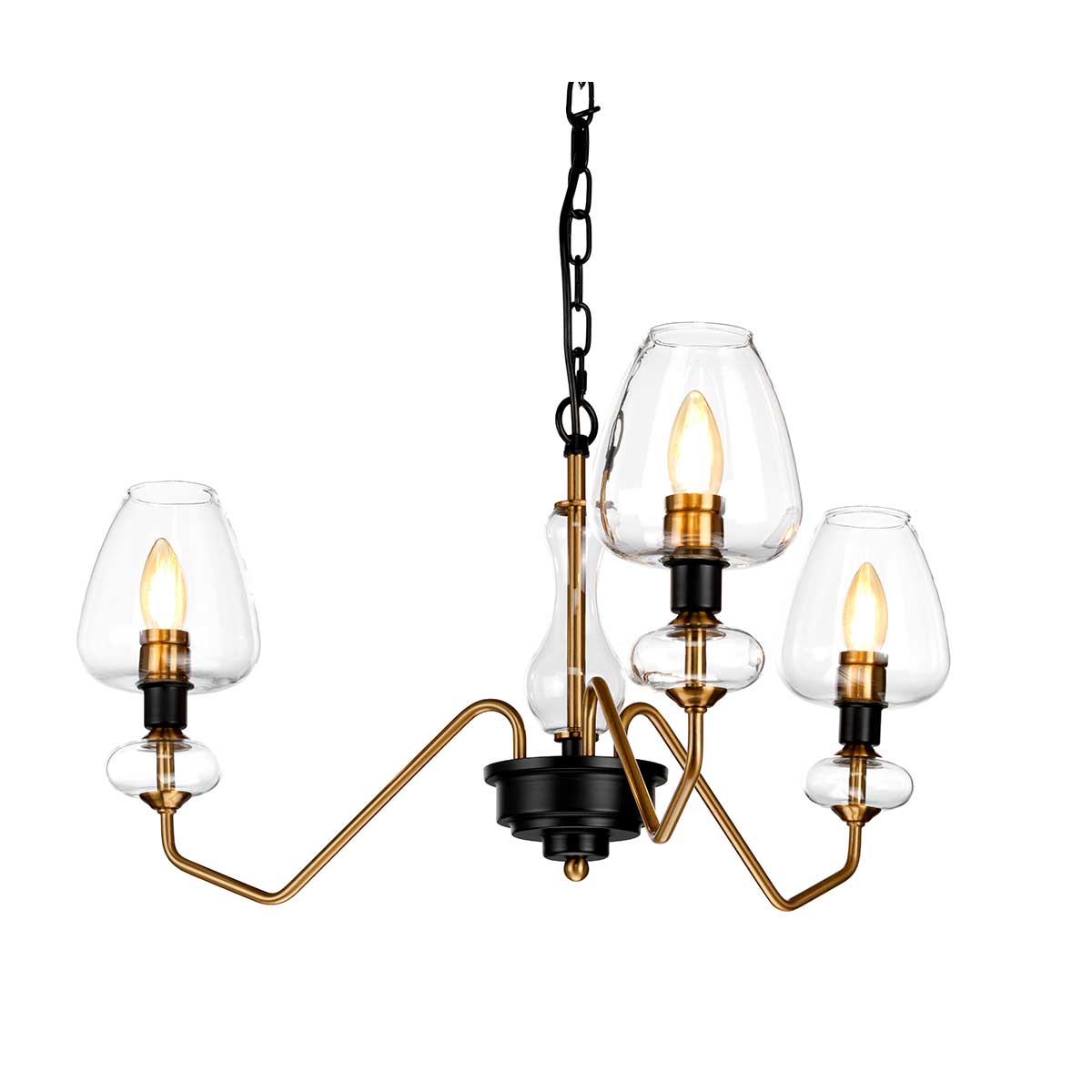 Armand 3 Light Pendant – Aged Brass