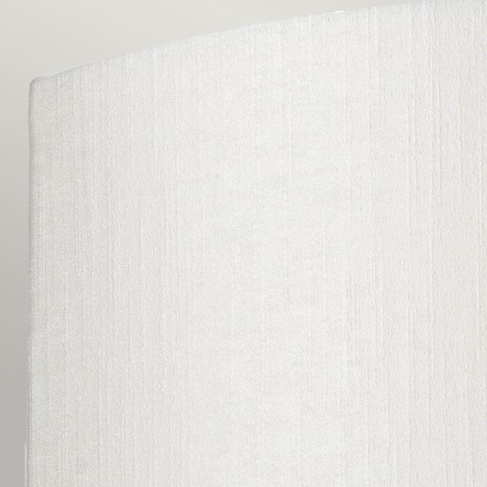 Cooper Large Curved Wall Light with Polished Chrome Back Plate with Ivory Shade