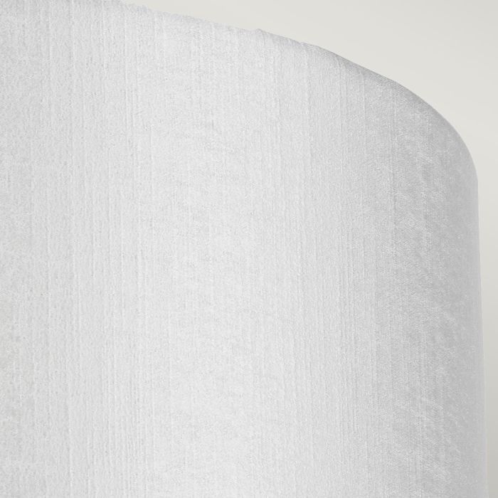 Cooper Medium Curved Wall Light with Aged Brass Back Plate with Ivory Shade