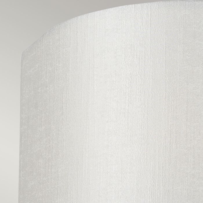 Cooper Small Curved Wall Light with Aged Brass Back Plate with Ivory Shade