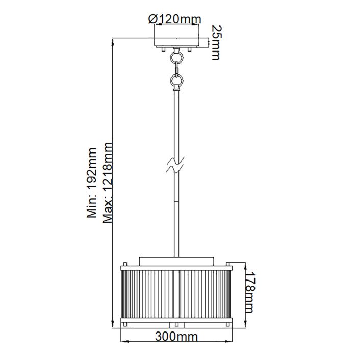 Corona 2 Light Pendant - White Satin Painted / Polished Nickel