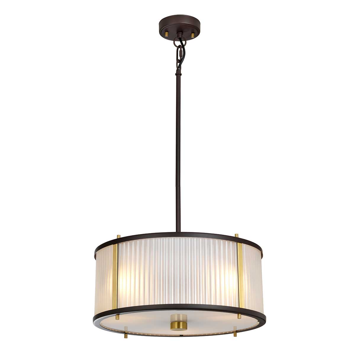 Corona 3 Light Pendant – Museum Bronze