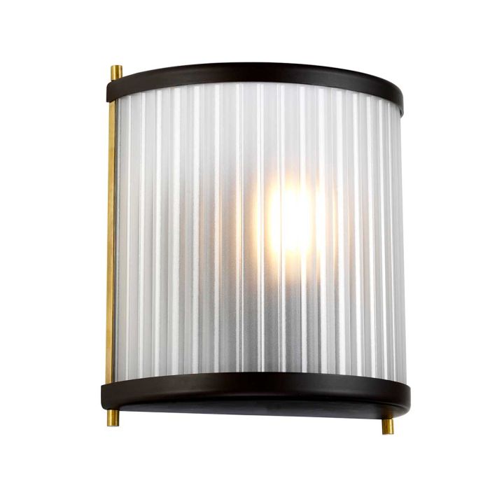 Corona 1 Light Wall Light - Museum Bronze Dark Brown Painted / Aged Brass