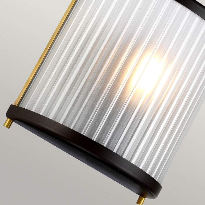 Corona 1 Light Wall Light - Museum Bronze Dark Brown Painted / Aged Brass