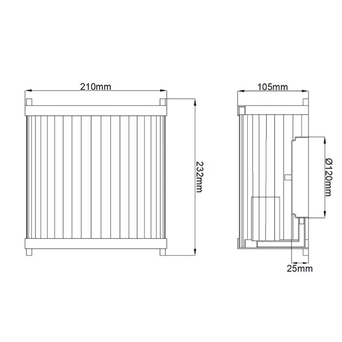 Corona 1 Light Wall Light - White Satin Painted / Polished Nickel