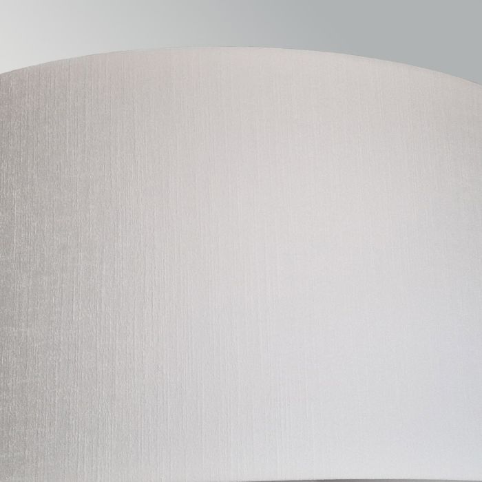 Fletcher 14" Flush - Polished Chrome with Ivory Shade