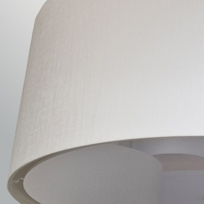 Fletcher 26" Flush - Aged Brass with Ivory Shade