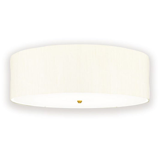 Fletcher 30" Flush - Aged Brass with Ivory Shade