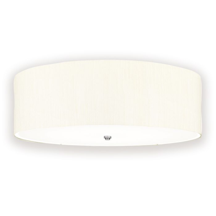 Fletcher 30" Flush - Polished Chrome with Ivory Shade