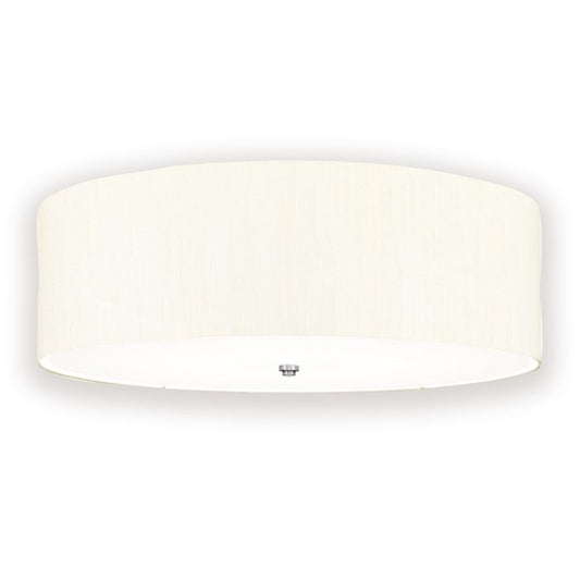 Fletcher 30" Flush - Polished Chrome with Ivory Shade