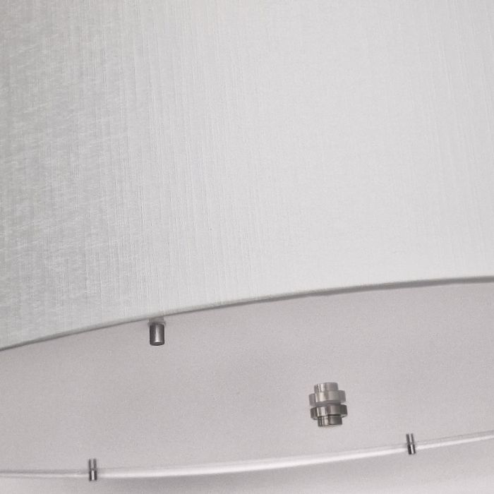 Fletcher 30" Flush - Polished Chrome with Ivory Shade