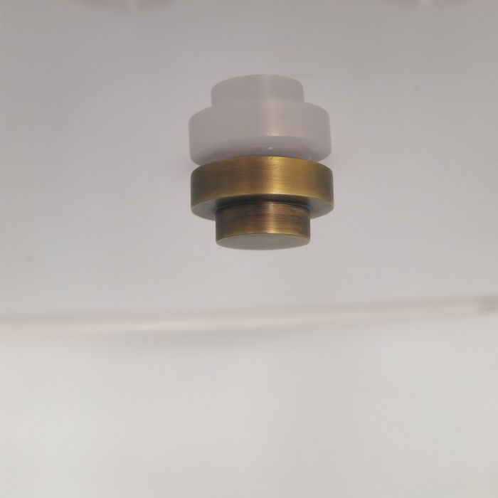 Fletcher 34" Flush - Aged Brass with Ivory Shade