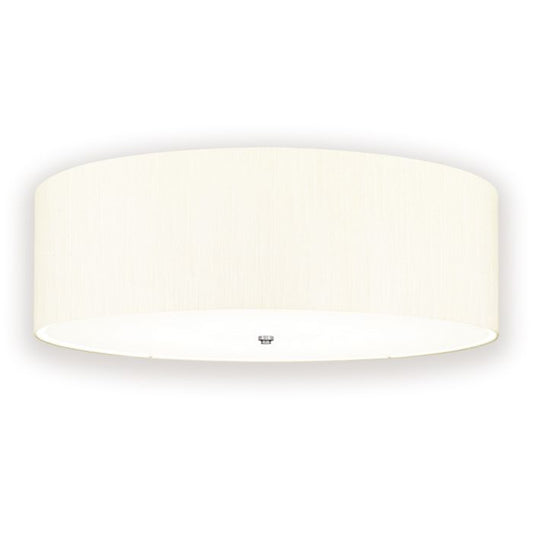 Fletcher 34" Flush - Polished Chrome with Ivory Shade