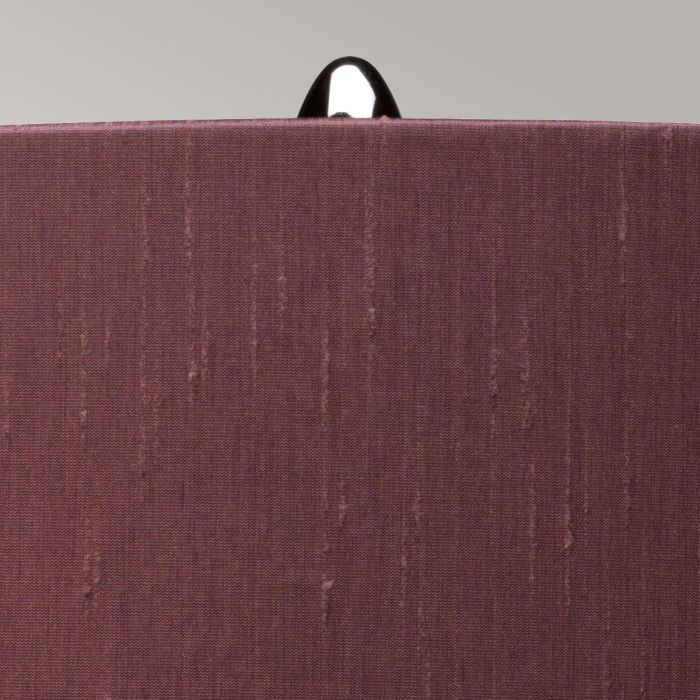 Kara Table Lamp - Polished Nickel - Smoke Glass with Larkspur Shade