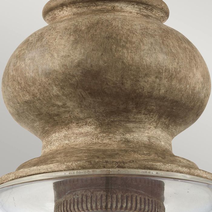 Matrimonio 1 Light Pendant - Driftwood / Dark Weathered Zinc