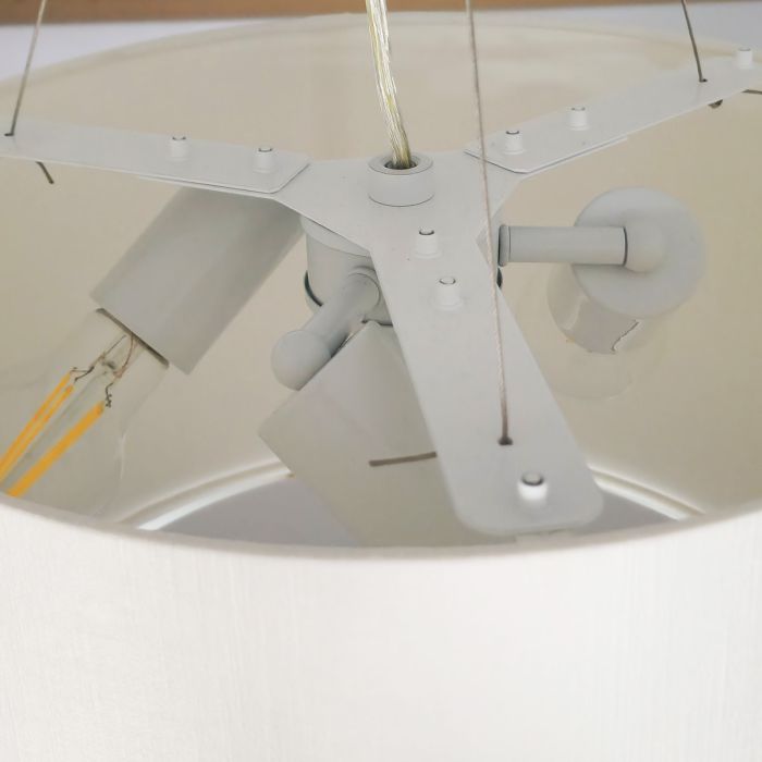 Pearce 18" Pendant with Aged Brass Ceiling Pan - Aged Brass with Ivory Shade