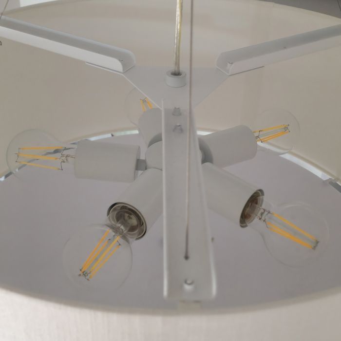 Pearce 26" Pendant with Aged Brass Ceiling Pan - Aged Brass with Ivory Shade