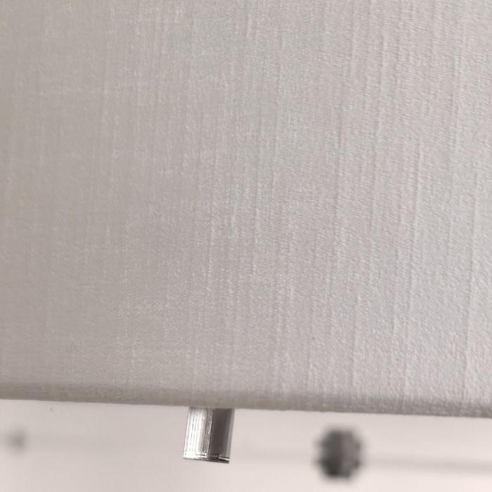 Pearce 34" Pendant with Polished Chrome Ceiling Pan - Polished Chrome with Ivory Shade