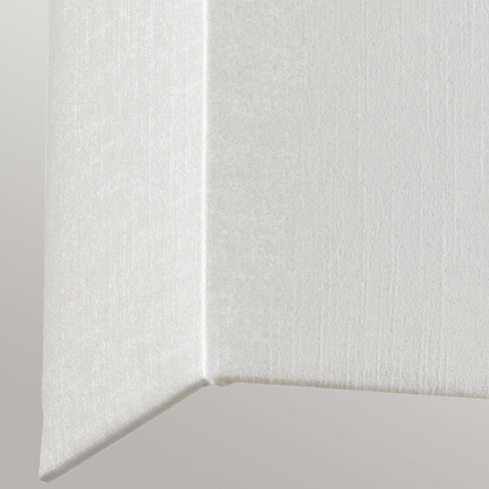 Riley Large Rectangular Wall Light with Aged Brass Back Plate with Ivory Shade