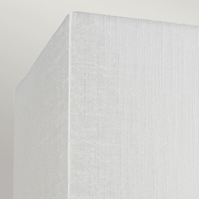 Riley Small Rectangular Wall Light with Aged Brass Back Plate with Ivory Shade