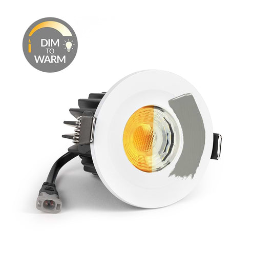 Soho Lighting Primed Paintable CCT Dim To Warm LED Downlight Fire Rated IP65