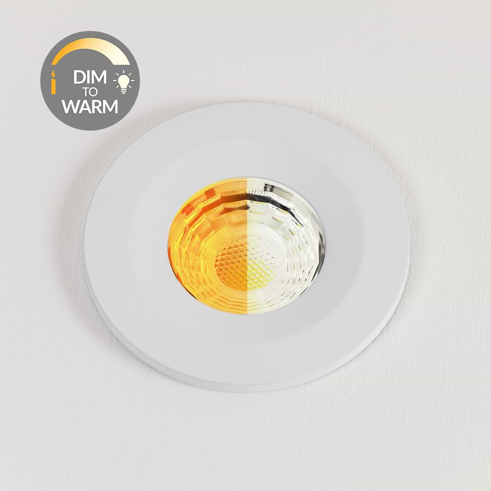 Soho Lighting White CCT Dim To Warm LED Downlight Fire Rated IP65
