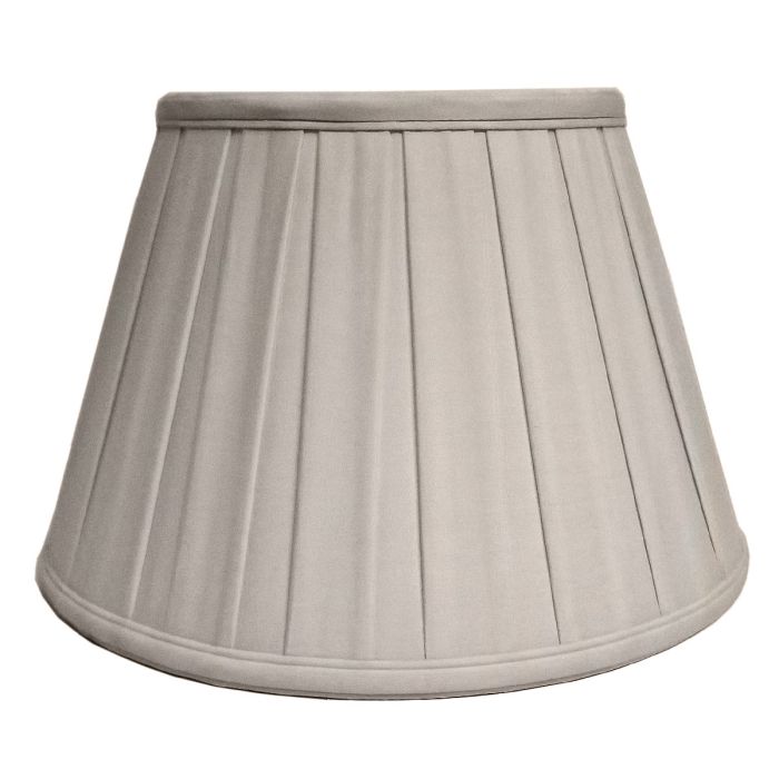 10" Cotton Box Pleat Oyster (25Cm)
