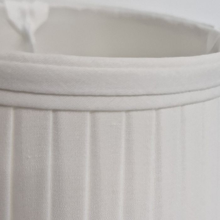 10" Cotton Fine/Pencil Pleat Ivory (25Cm)