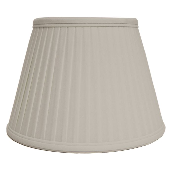 10" Cotton Fine/Pencil Pleat Oyster (25Cm)