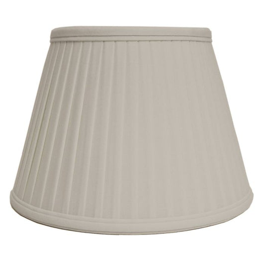 10" Cotton Fine/Pencil Pleat Oyster (25Cm)