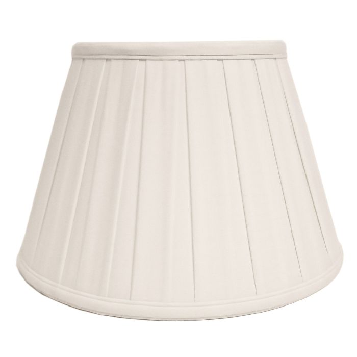 12" Cotton Box Pleat Ivory (30Cm)