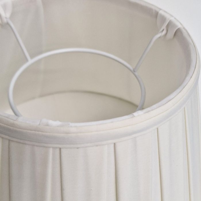 12" Cotton Box Pleat Ivory (30Cm)