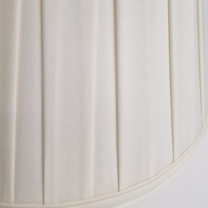 12" Cotton Box Pleat Ivory (30Cm)
