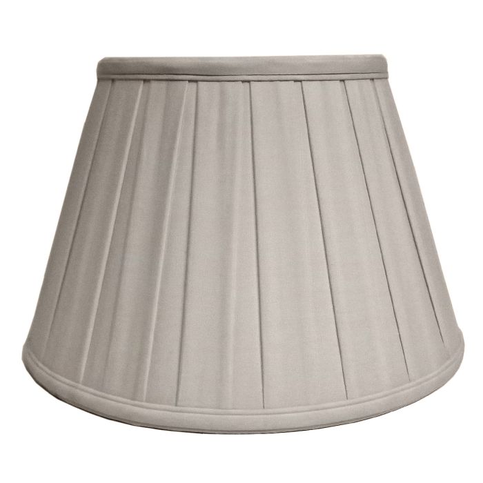 12" Cotton Box Pleat Oyster (30Cm)