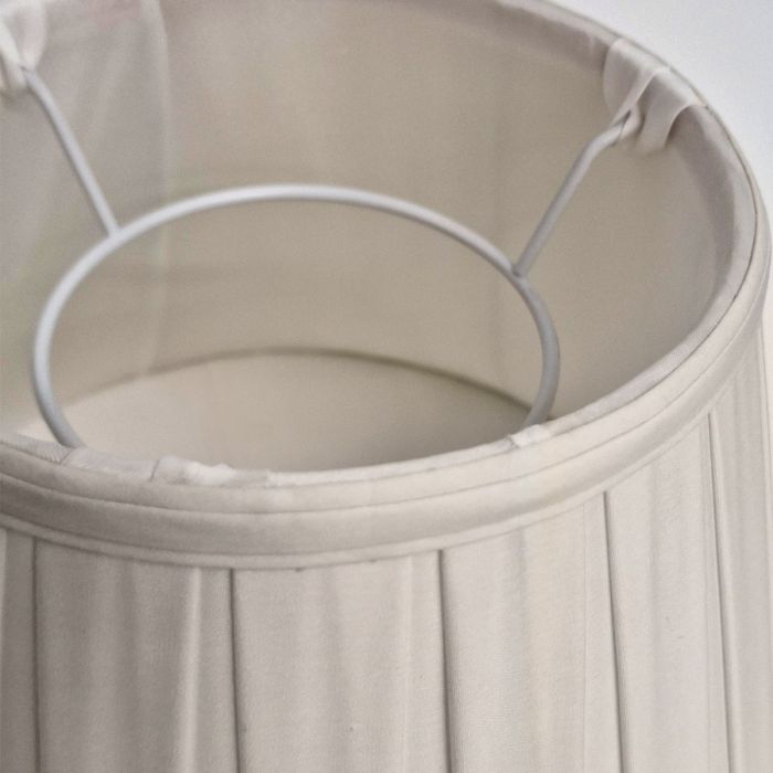 12" Cotton Box Pleat Oyster (30Cm)