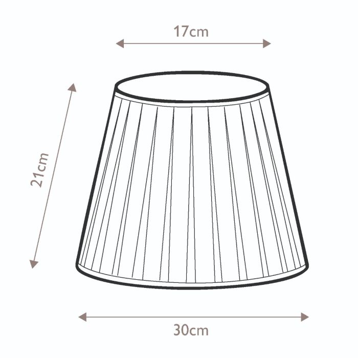 12" Cotton Box Pleat Ivory (30Cm)