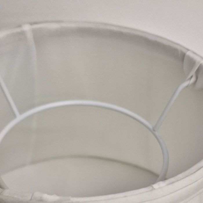 12" Cotton Fine/Pencil Pleat Oyster (30Cm)