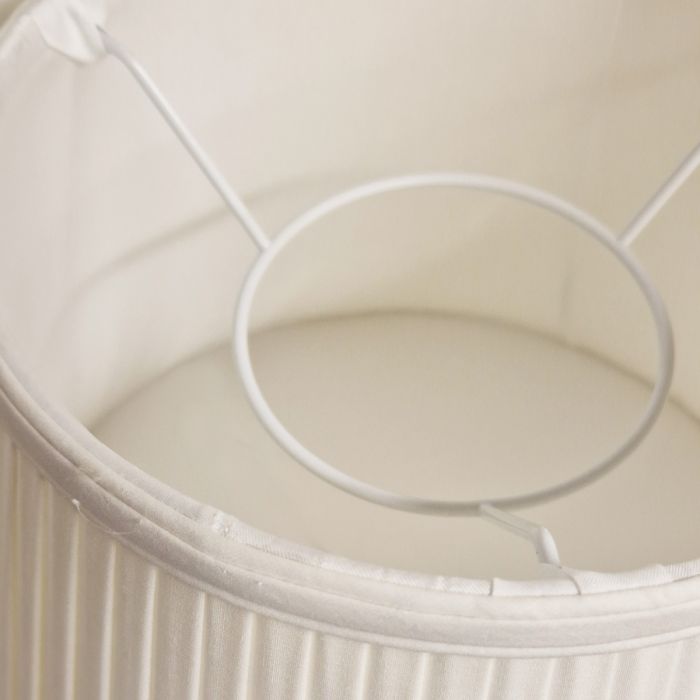 14" Cotton Fine/Pencil Pleat Ivory (35Cm)