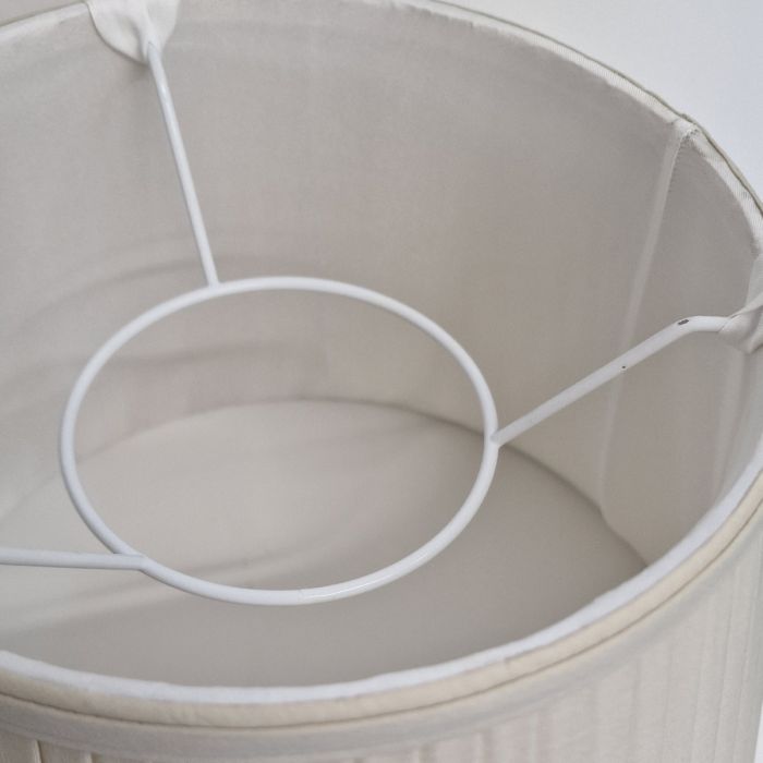 14" Cotton Fine/Pencil Pleat Oyster (35Cm)