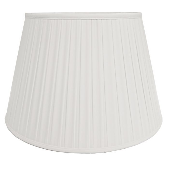 18" Cotton Box Pleat Ivory (46Cm)