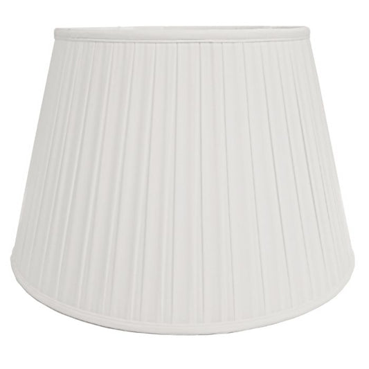18" Cotton Box Pleat Ivory (46Cm)